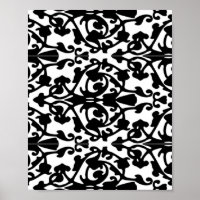 Decorative stamp damask