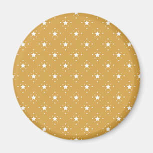 Decorative Stars on Gold Background Magnet