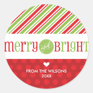 DECORATIVE STICKER SEAL :: merry & bright 3