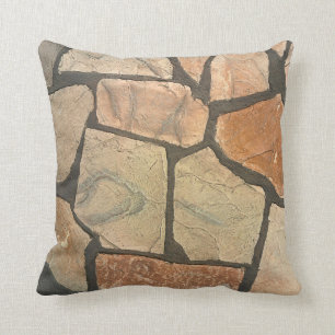 Decorative Stone Paving Look Throw Pillow