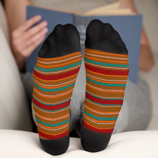  Decorative Striped  Socks (Bottom)