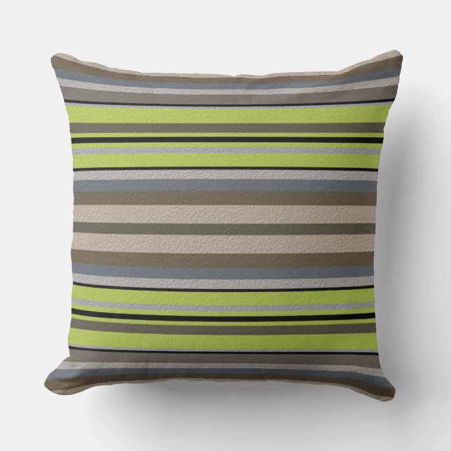  Decorative striped Throw Pillow (Front)