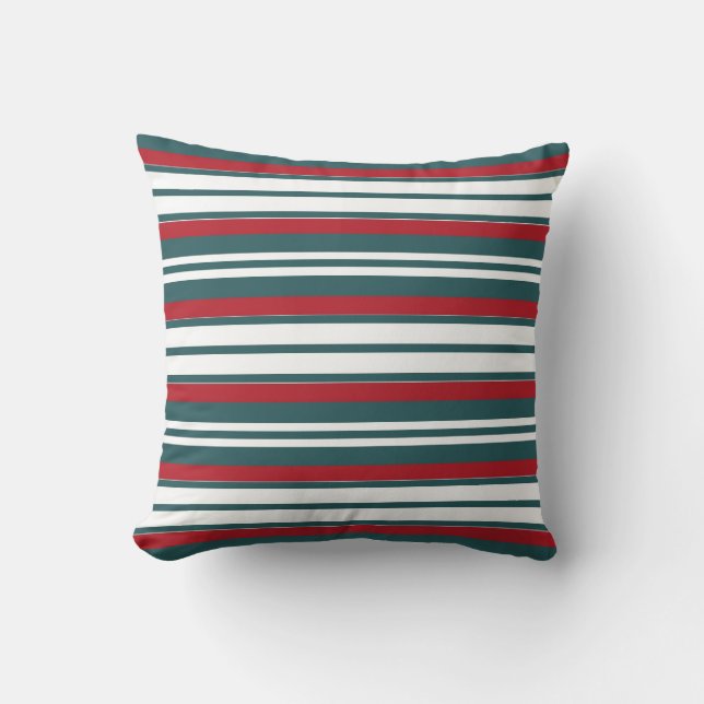 Decorative Striped  Throw Pillow (Front)