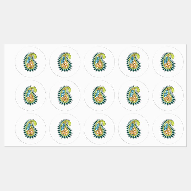 Decorative Style, Dark Blue Green, Wattle (Sheet)