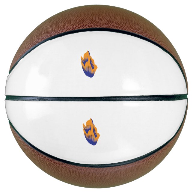 Decorative Style, Dark Blue Green, Wattle Basketball (Front)