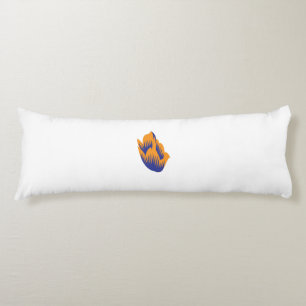 Decorative Style, Dark Blue Green, Wattle Body Pillow