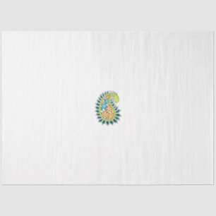 Decorative Style, Dark Blue Green, Wattle Tissue Paper