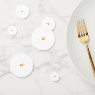 Decorative Style, Dull Orange, Cornell Red Confetti