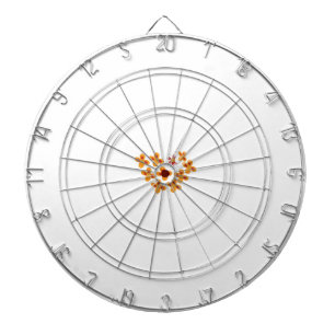 Decorative Style, Dull Orange, Cornell Red Dartboard
