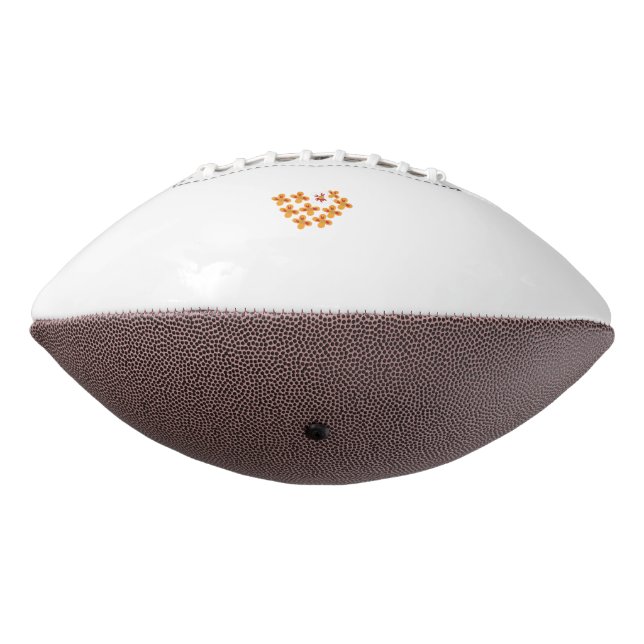 Decorative Style, Dull Orange, Cornell Red Football (Rotated 270)
