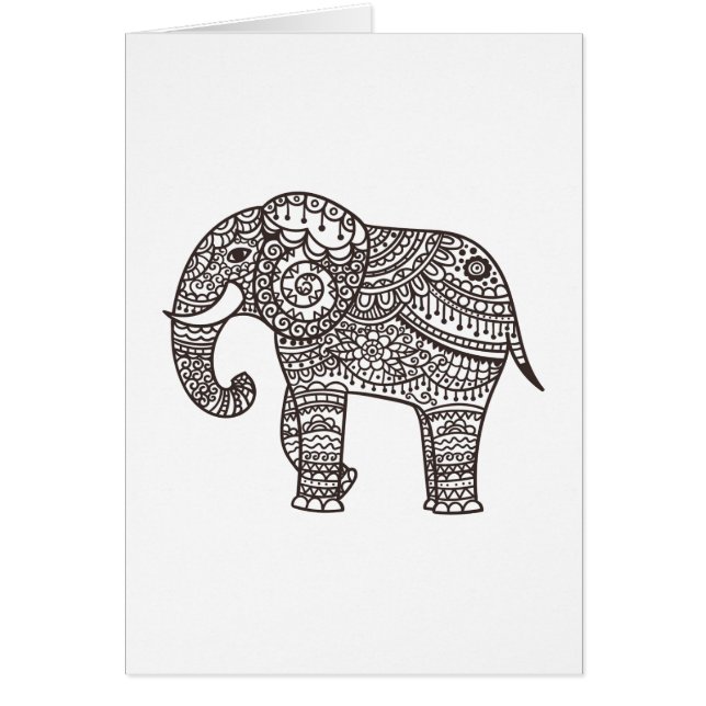 Decorative Style Elephant (Front)