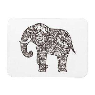 Decorative Style Elephant Magnet