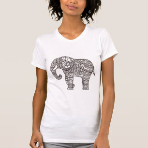Decorative Style Elephant T-Shirt