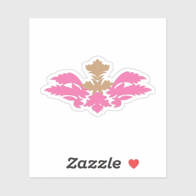 Decorative Style, Hot Pink, Antique Brass (Sheet)