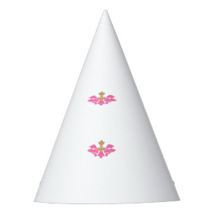 Decorative Style, Hot Pink, Antique Brass Party Hat