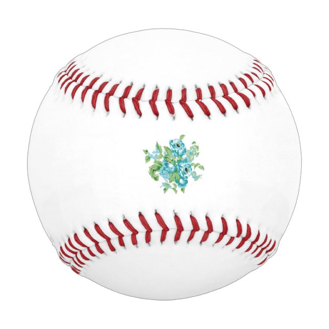 Decorative Style, Mint Cream, Fountain Blue, Teal. Baseball (Front)
