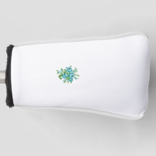 Decorative Style, Mint Cream, Fountain Blue, Teal. Golf Head Cover