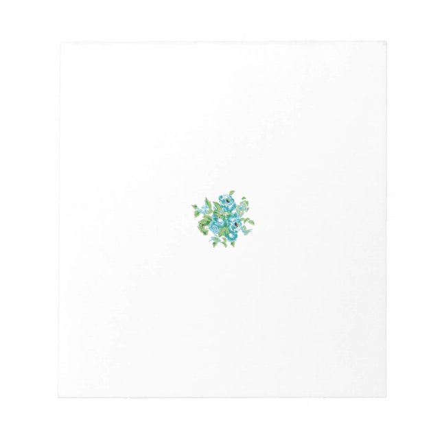 Decorative Style, Mint Cream, Fountain Blue, Teal. Notepad (Front)