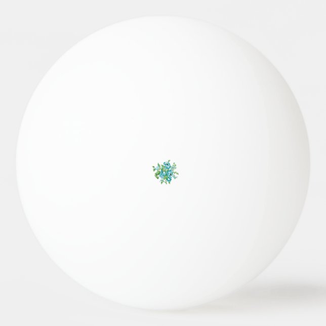 Decorative Style, Mint Cream, Fountain Blue, Teal. Ping Pong Ball (Front)