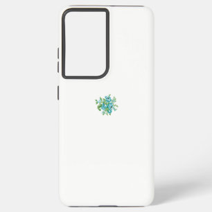 Decorative Style, Mint Cream, Fountain Blue, Teal. Samsung Galaxy Case