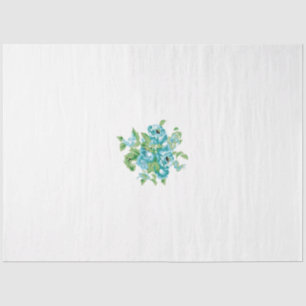 Decorative Style, Mint Cream, Fountain Blue, Teal. Tissue Paper