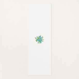 Decorative Style, Mint Cream, Fountain Blue, Teal. Yoga Mat