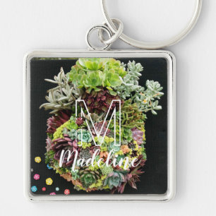 Decorative Succulents Keychain