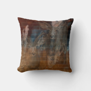 Decorative Throw Pillow Abstract Brown Design