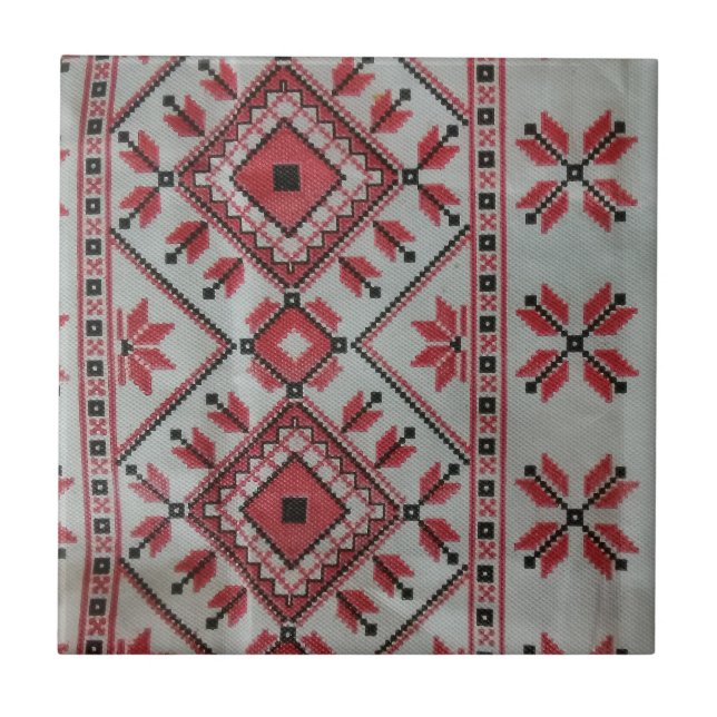 Decorative Tiles red and black (Front)