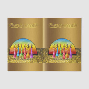 Decorative tissue paper African