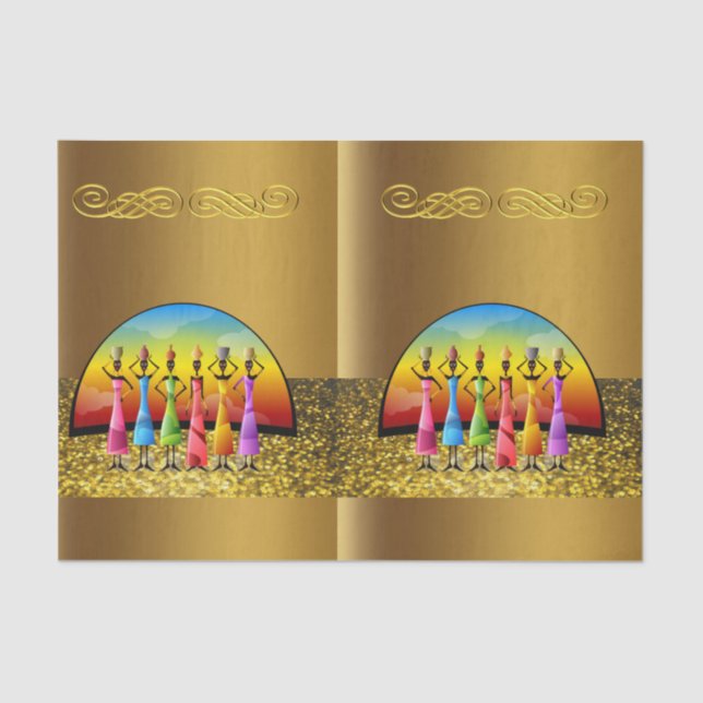 Decorative tissue paper African (Front)