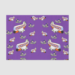 Decorative tissue paper airplanes