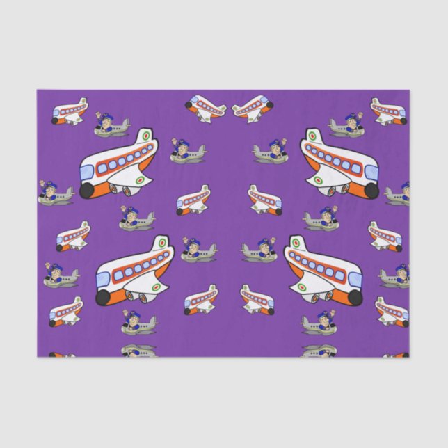 Decorative tissue paper airplanes (Front)