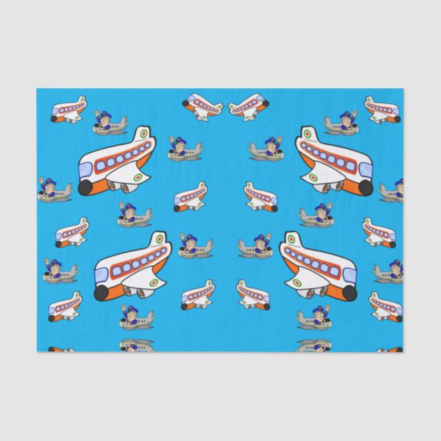 Decorative tissue paper airplanes (Front)