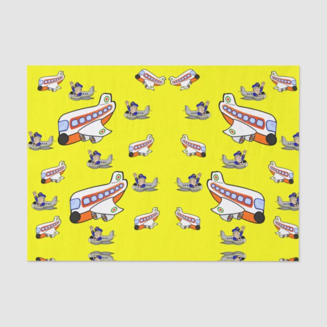 Decorative tissue paper airplanes (Front)