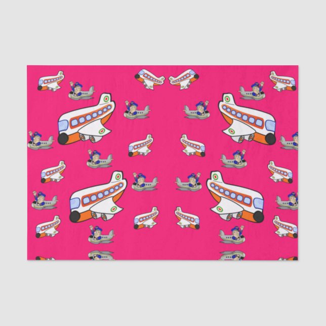 Decorative tissue paper airplanes (Front)