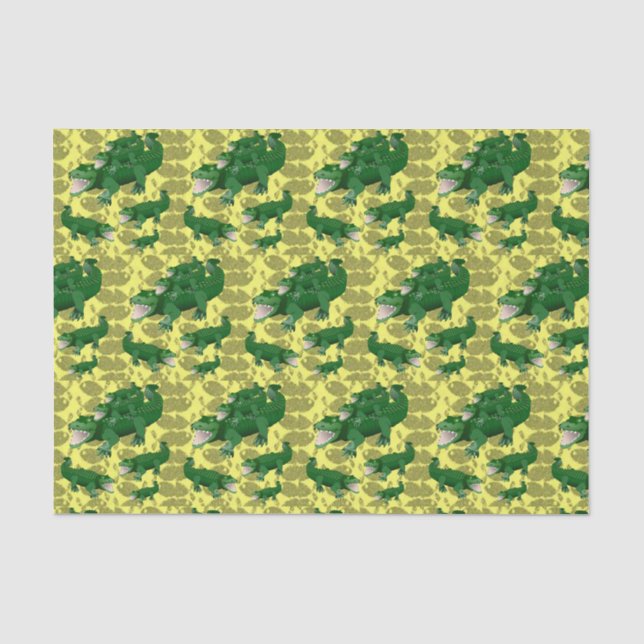 Decorative tissue paper Alligators (Front)