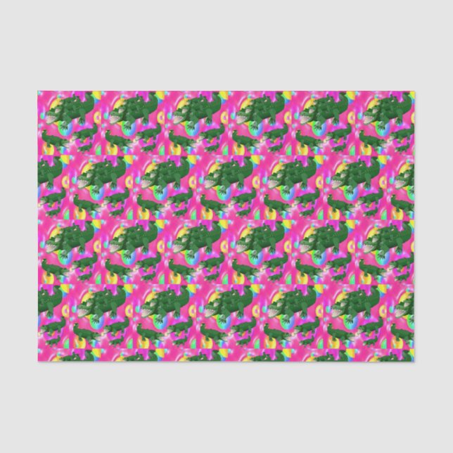 Decorative tissue paper Alligators (Front)