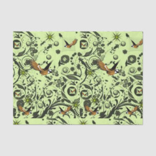 Decorative tissue paper birds