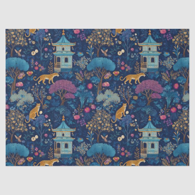 Decorative Tissue Paper Chinoiserie Animals (Front)