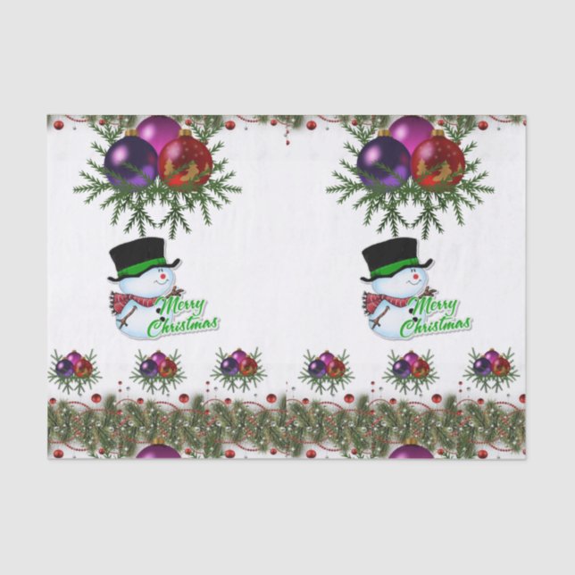 Decorative tissue paper christmas (Front)