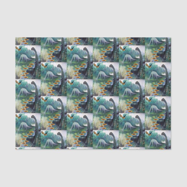Decorative tissue paper Dinosaur (Front)