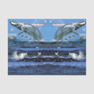 Decorative tissue paper dophins