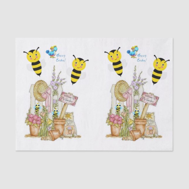 Decorative tissue paper easter (Front)