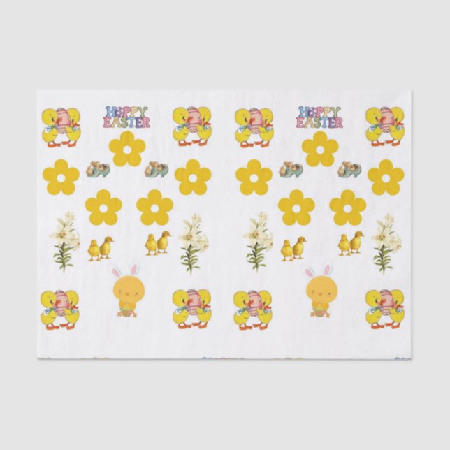 Decorative tissue paper easter (Front)