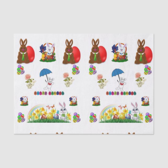 Decorative tissue paper easter (Front)