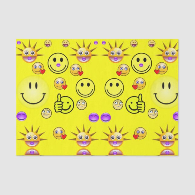 Decorative tissue paper faces (Front)