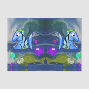 Decorative tissue paper fish