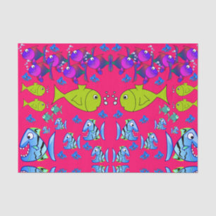 Decorative tissue paper fish