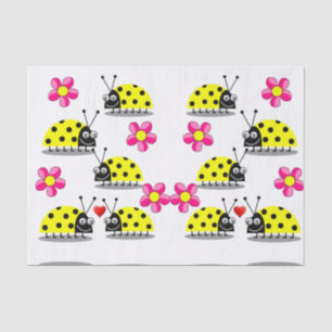 Decorative tissue paper ladybugs
